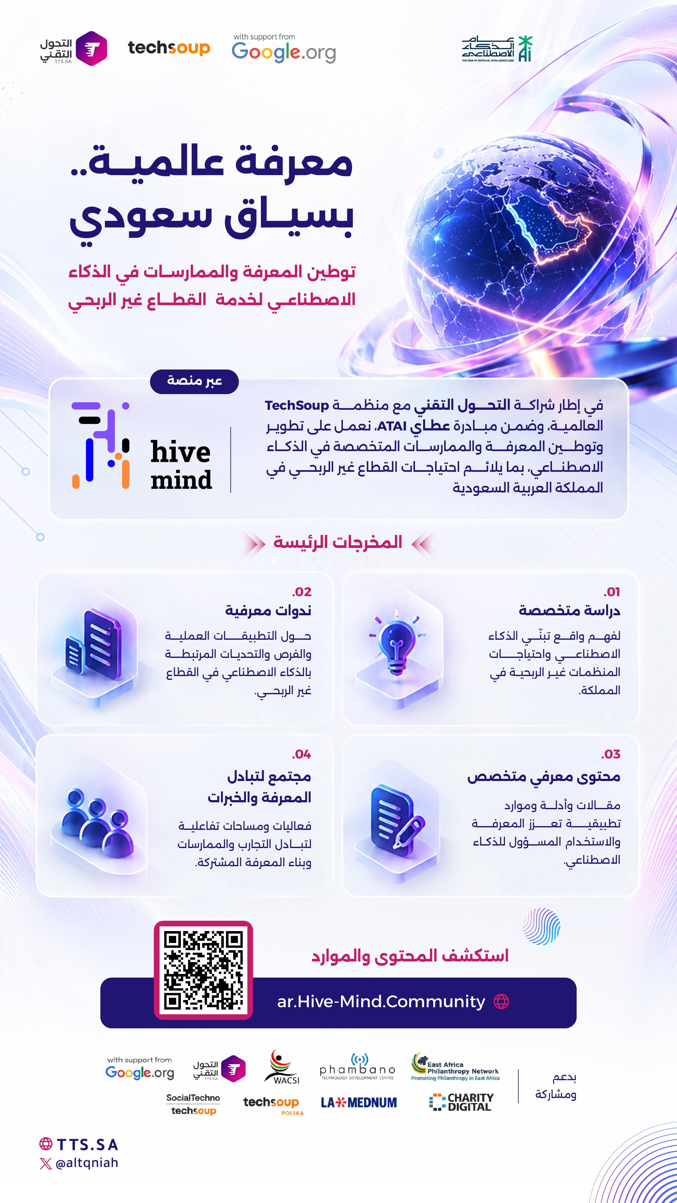 التحول التقني وTechSoup تطلقان مبادرة لتوطين المعرفة في الذكاء الاصطناعي لخدمة القطاع غير الربحي - صورة 1